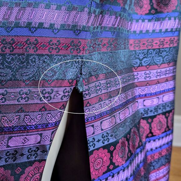 Vintage Y2K JM for Gunne Sax Strapless Gown Floral Brocade Maxi Prom Dress 13 - Picture 7 of 12